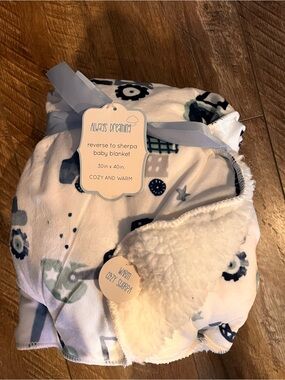 Tractor minky blanket